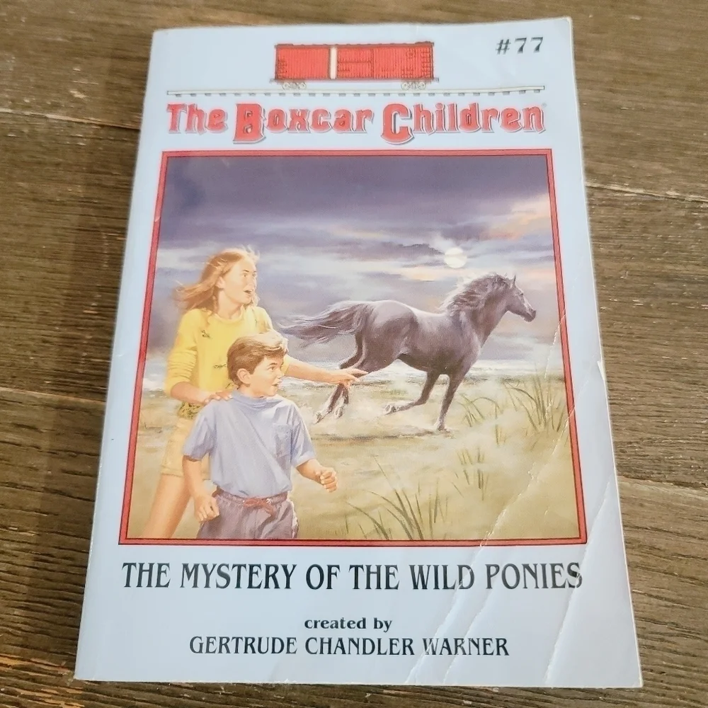 Vintage The Boxcar Children #77 The Mystery of the Wild Ponies Book